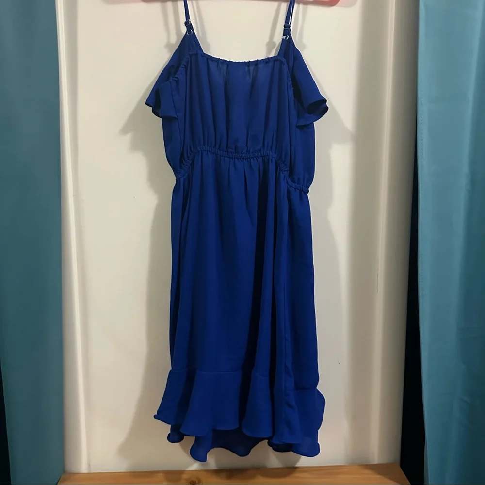Blue Ruffled Dress - Picture 3 of 3